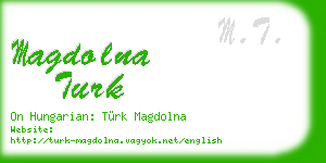 magdolna turk business card